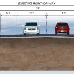 Proposed Roadway Section East of Proposed Fixed Bridge