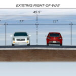 Proposed Roadway Section East of Proposed Movable Bridge