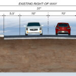 Proposed Roadway Section West of Proposed Fixed Bridge