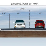 Proposed Roadway Section West of Proposed Movable Bridge