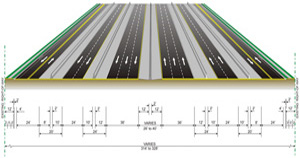 Segment B: from East of Grand Avenue to West of I-275 Six-Lane Divided Urban Two-Lane One-Way Collector Distributor Roads Two-Lane Two-Way Frontage Roads