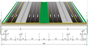 Segment C: from East of I-275 to West of 16th Street Six-Lane Divided Rural Two-Lane Two-Way Frontage Roads