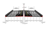 I 75 Bridge Typical Section “Inside” Widening Alternative