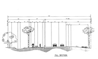 Restricted Rural Fill Typical Section