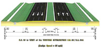Proposed 6 Lane Rural Roadway Typical Section
