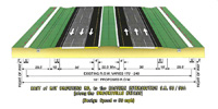 Proposed 6 Lane Suburban Roadway Typical Section