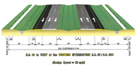 Proposed 6 Lane Suburban Roadway Typical Section