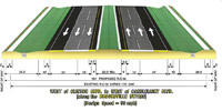 Proposed 6 Lane Suburban Roadway Typical Section