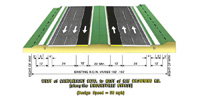 Proposed 6 Lane Urban Roadway Typical Section
