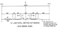 6-Lane Rural Typical Section