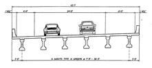 Proposed Typical Section Grade Separation – Prestressed Girders