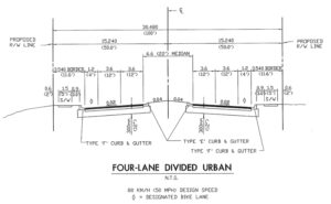 Four-Lane Divided Urban
